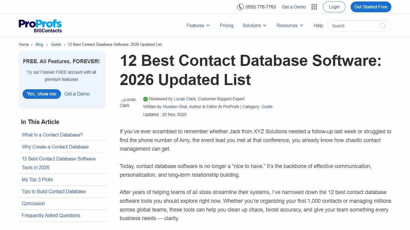 12 Best Contact Database Software in 2026 Compared